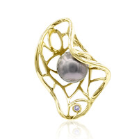 Ciondolo in argento con Perla Tahitiana (TPC)