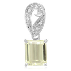 Ciondolo in argento con Kunzite Canarino