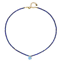 Collana in argento con Acquamarina
