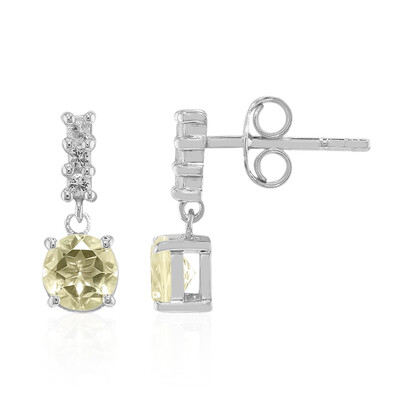 Orecchini in argento con Citrino Limone