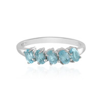 Anello in argento con Apatite Blu