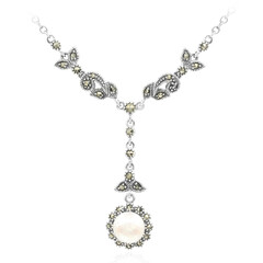 Collana in argento con Perla di Acqua Dolce