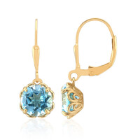 Orecchini in argento con Topazio Blu Cielo