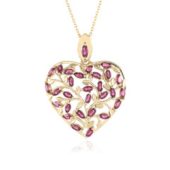 Collana in argento con Rodolite
