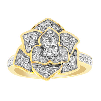 Anello in oro con Diamante VVS1 (G) (Annette)
