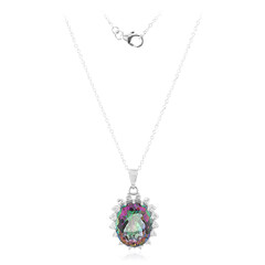 Collana in argento con Quarzo Mistico