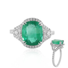 Anello in oro con Smeraldo Zambia AAA (de Melo)