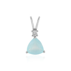 Ciondolo in argento con Calcedonio Acqua