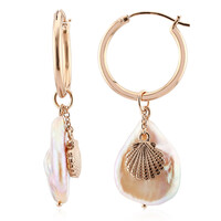 Orecchini in argento con Perla Keshi (TPC)
