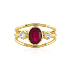 Anello in argento con Rubino del Madagascar