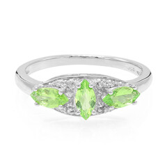 Anello in argento con Granato Merelani