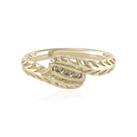Anello in oro con Diamante Champagne I2 (Ornaments by de Melo)