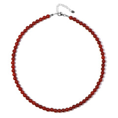 Collana in argento con Onice Rossa