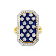 Anello in argento con Topazio Bianco