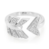 Anello in argento con Zaffiro Bianco