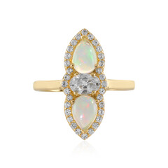 Anello in oro con Opale di Welo (Adela Gold)