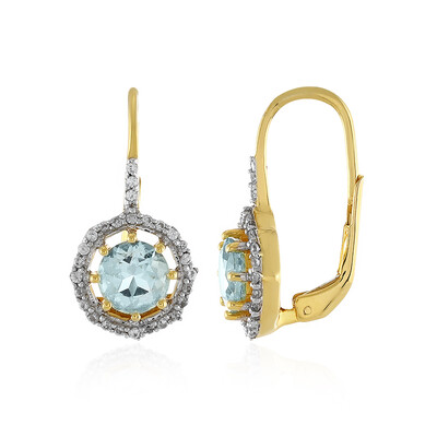 Orecchini in argento con Topazio Blu Cielo
