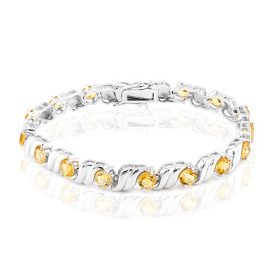 Bracciale in argento con Citrino