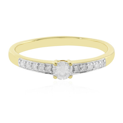 Anello in oro con Diamante I4 (J)