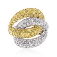 Anello in oro con Diamante Giallo SI2 (CIRARI)