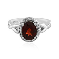Anello in argento con Granato d’India