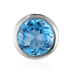 Ciondolo in argento con Topazio Blu Svizzero
