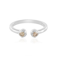 Anello in argento con Diamante Champagne I3