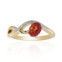 Anello in oro con Pezzottaite