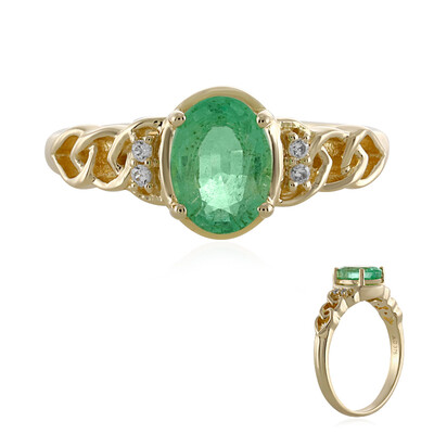 Anello in oro con Smeraldo Etiope