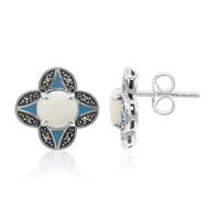 Orecchini in argento con Opale Bianco