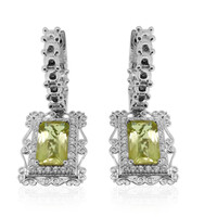 Orecchini in argento con Quarzo Ouro Verde (Dallas Prince Designs)