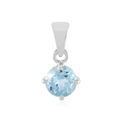 Ciondolo in argento con Topazio Blu Cielo