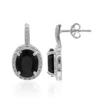 Orecchini in argento con Spinello Nero