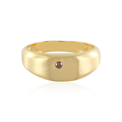 Anello in argento con Diamante Rosso I3