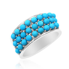 Anello in argento con Turchese Sleeping Beauty (Anne Bever)