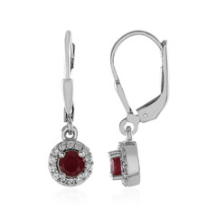 Orecchini in argento con Rubino del Madagascar