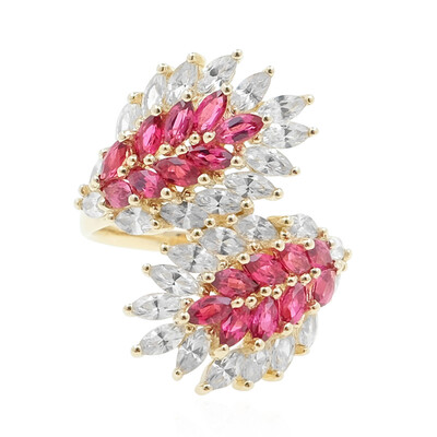 Anello in oro con Spinello Rosso della Birmania (de Melo)