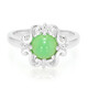 Anello in argento con Crisoprasio Imperiale