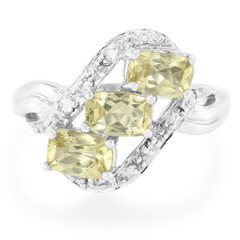 Anello in argento con Apatite Xia