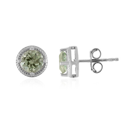 Orecchini in argento con Ametista Verde