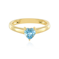 Anello in argento con Topazio Blu Svizzero