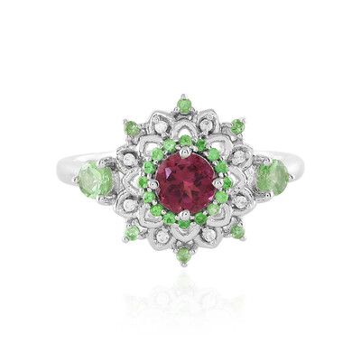 Anello in argento con Tormalina Rosa Nigeriana