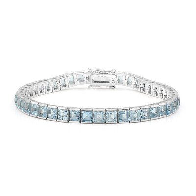 Bracciale in argento con Topazio Blu Cielo
