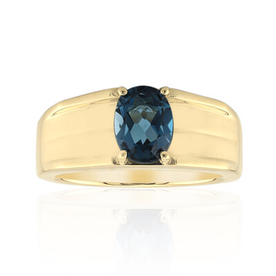 Anello in oro con Topazio Blu Londra