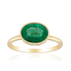 Anello in oro con Smeraldo Zambia