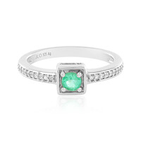 Anello in argento con Smeraldo Colombiano