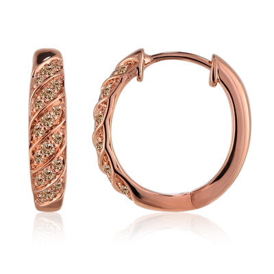 Orecchini in oro con Diamante Rose de France SI1 di Argyle (Annette)
