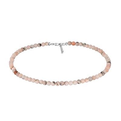 Collana in argento con Opale Rosa