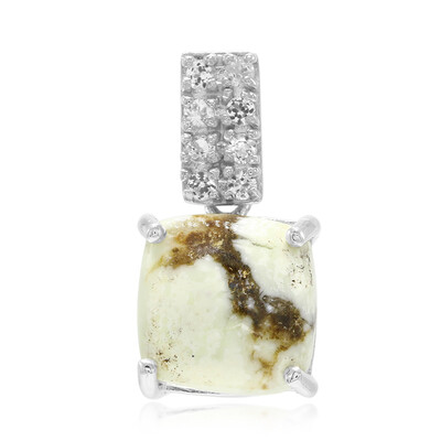 Ciondolo in argento con Magnesite
