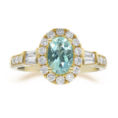 Anello in oro con Tormalina Paraíba (CIRARI)